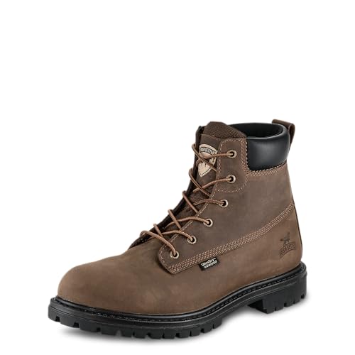 Irish Setter, Hopkins, Men's, 6', Waterproof, Aluminum Safety Toe, Work Boot, Brown, 11.5 EE (Wide)