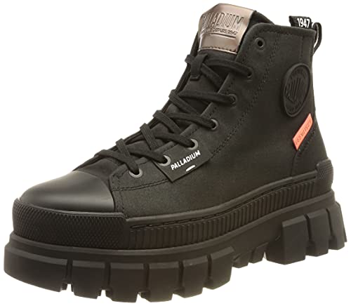 Palladium Women’s Revolt Hi TX Boot, Black/Black, 7.5 M
