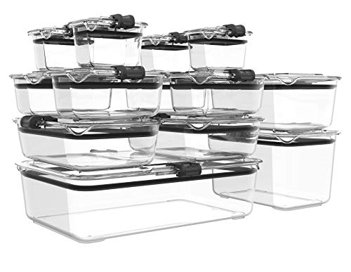 Prepara LatchLok 26 Piece Interlocking Food Storage Container Set, clear, 26 piece set (LL2625083)