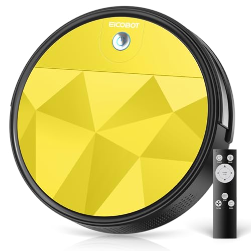 EICOBOT R20 Robot Vacuum Cleaner,Tangle-Free Suction,Quite,Slim, Automatic Self-Charging,Large dustbin, Good for Pet Hair, Hard Floor,Crocus