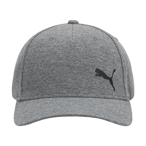 PUMA Men's Evercat Trenton Relaxed Fit Adjustable Cap, Gray/Black, One Size