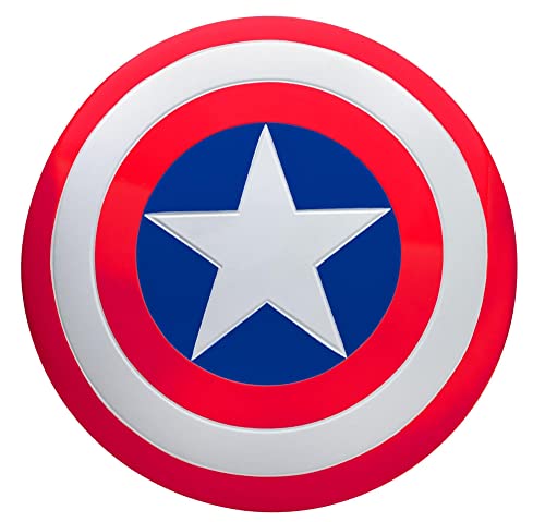 SUIT YOURSELF Captain America Shield for Adults, Marvel Comics, 24” Diameter, Plastic with Adjustable Hand Grips