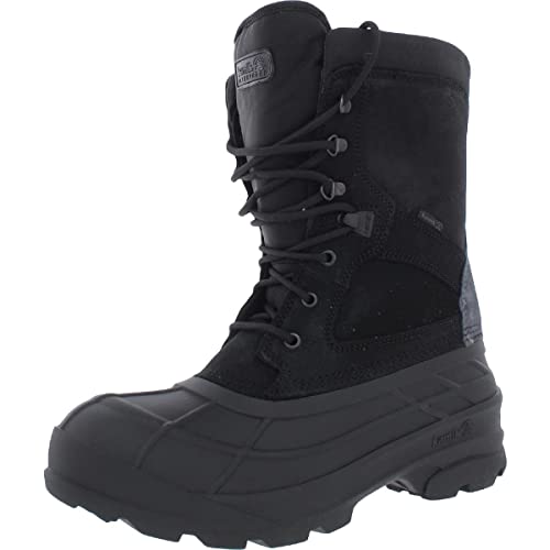 Kamik Men's Nation Plus Snow Boot, Black, 10.5 M US