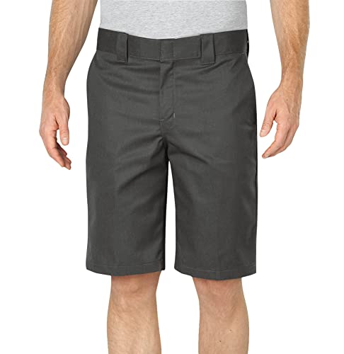 Dickies Men's 11 Inch Relaxed Fit Stretch Twill Work Short, Gravel Gray, 40