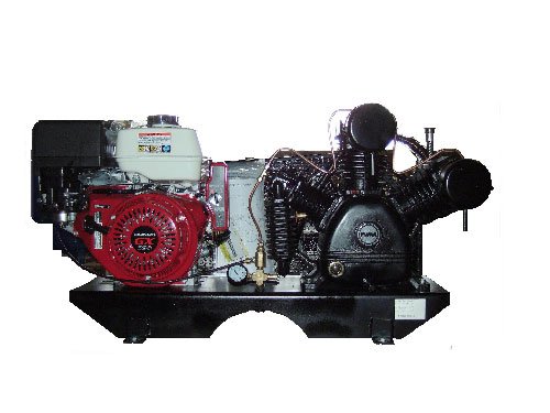 Puma Air Compressors TUK-130HGE Tankless 2-Stage Truck Mount Air Compressor, 13hp Honda GX Engine with Electric Start
