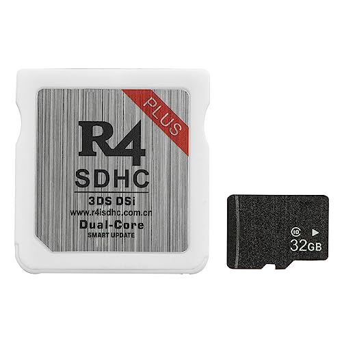 2023 Update Wood Version R4 Card R4 SDHC Adapter with 32GB TF SD Card for DS DSI 2DS 3DS NDS, No timebomb
