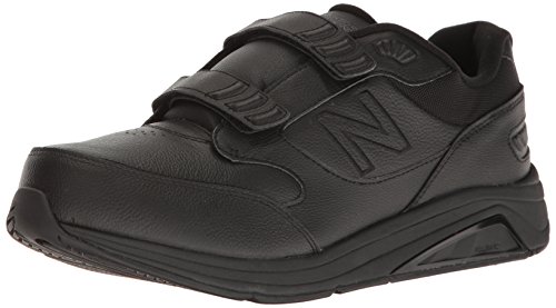 New Balance mens 928 V3 Hook and Loop Walking Shoe, Black/Black, 11 Wide US