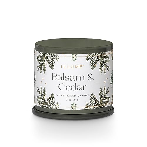 ILLUME Demi Vanity Tin Candle, Balsam & Cedar
