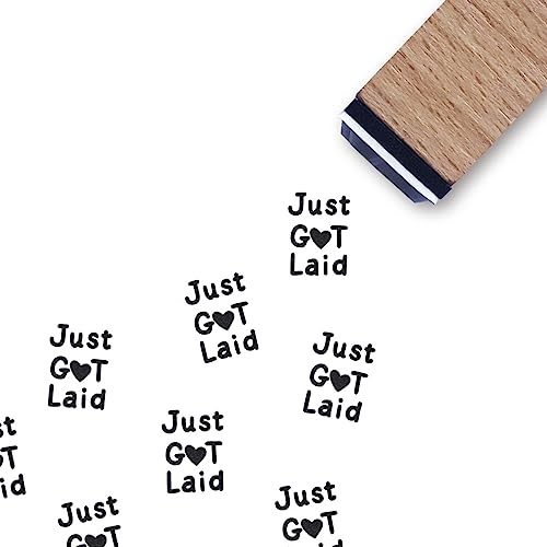 Just Got Laid Chicken Egg Rubber Stamp, 3/5 Inch Small Mini Farm Stamp Scrapbooking Craft