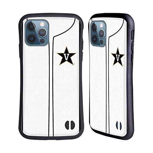 Head Case Designs Officially Licensed Vanderbilt University Vandy Baseball Jersey Hybrid Case Compatible with Apple iPhone 12 / iPhone 12 Pro