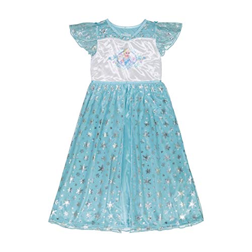 Disney Girls' Frozen Fantasy Gown Nightgown, ELSA IN BLUE 2, 3T