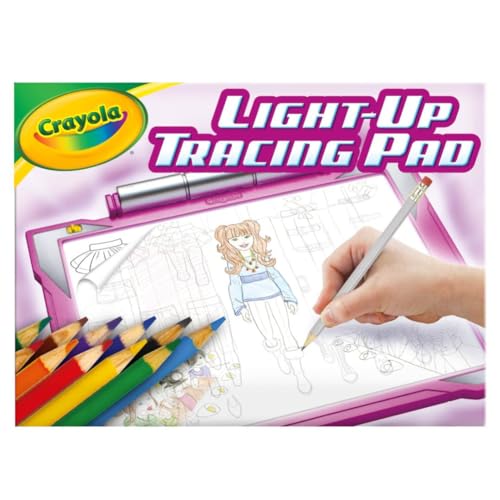 Crayola Light Up Tracing Pad - Pink, Art Kit for Kids, Kids Toys, Light Box, Birthday Gifts for Girls & Boys, Back to School, 6+ [Amazon Exclusive]