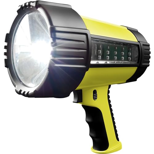 Wagan EL2484 Brite Nite 2 Million LED Spotlight LED Lantern Rechargeable Battery Water Proof, Silver