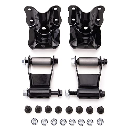 Rear Leaf Spring Shackles & Brackets Repair Kit Set for 1986-2008 Ford Ranger / 1994-2007 Mazda B-Series Pick Up Truck New OEM number# 722-001 722-010