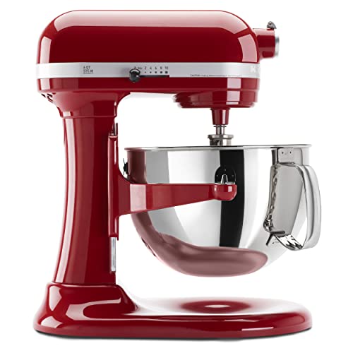 KitchenAid KP26M1XER 6 Qt. Professional 600 Series Bowl-Lift Stand Mixer - Empire Red