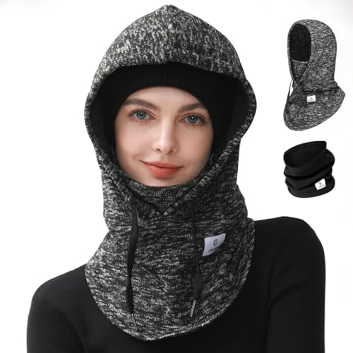 C CALOICS Ski Mask Winter Balaclava for Cold Weather Windproof Face Mask for Men Women Skiing Snowboading & Motorcycle Riding