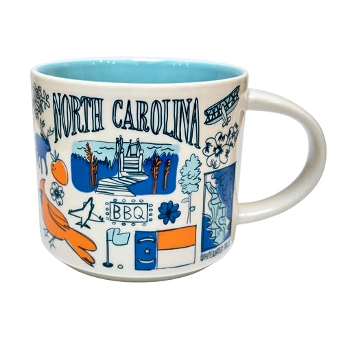 Starbucks Been There Series Collection North Carolina Coffee Mug New With Box,14 fluid ounces