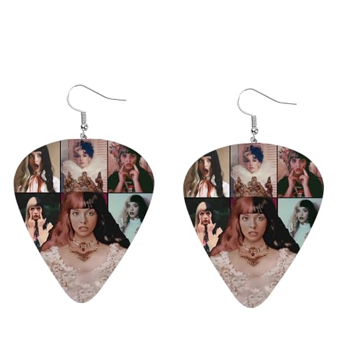 Melanie Martinez Earrings Merch Acrylic Guitar Earrings Melanie Inspired Earrings Jewelry Gifts for Fans Dress Costume Outfits Cosplay Decor (Guitar_A)