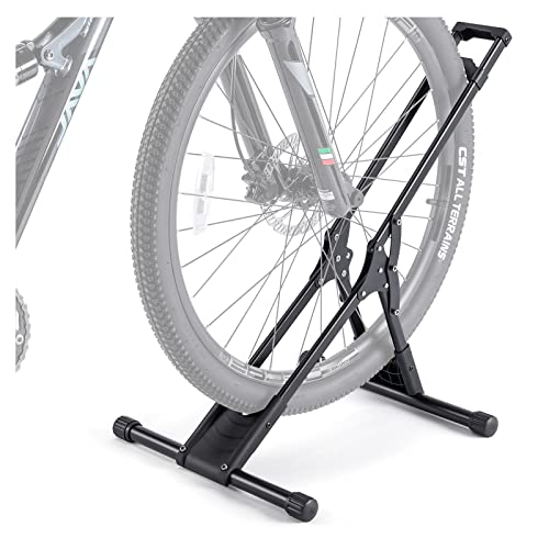 CHEPARK Bike Floor Stand Rack- Indoor Bike Stand for Garage/Home - Bike Storage Bicycle Parking Rack Fit 20”-29” Mountain Road Bikes (1 Bike Rack)