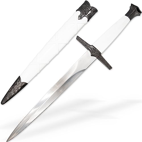 Armory Replicas - Stainless Steel Medieval Inspired Dagger - Glacier Pick Historical Reenactment Ceremonial Costume Prop Knife w/Hard Scabbard