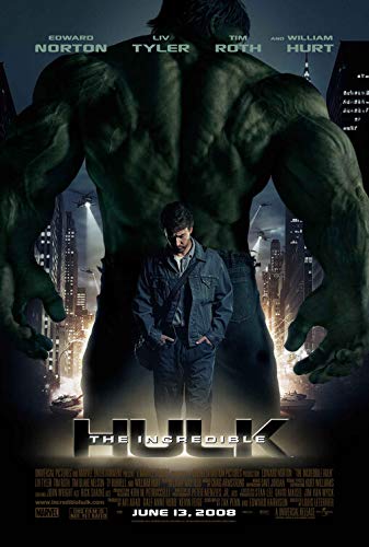 INCREDIBLE HULK (2008) Original Authentic Movie Poster 27x40 - Dbl-Sided - Rolled - Edward Norton - Liv Tyler - Tim Roth - William Hurt