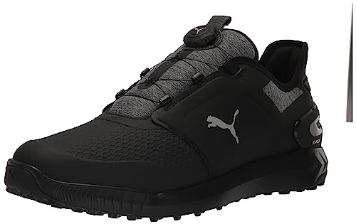Puma Golf NA Men's Ignite Elevate DISC Sneaker, Puma Black-Quiet Shade, 11
