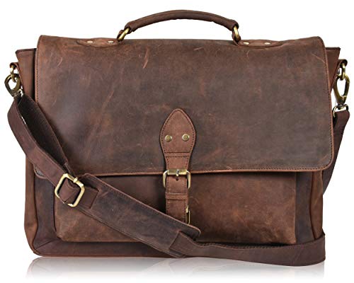 Brown | Vintage Messenger Bags For Office Use | Multiple Compartment | Travel Friendly | Durable | Made For Men And Women