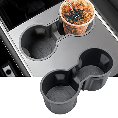 Tesla Model 3 Y Center Console Slot Slip Limit Clip Accessories Water Cup stabilizer leekproof Spill Proof Rubber Cup Holder Insert
