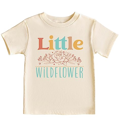 CAOMP Little Wildflower T-Shirts and Bodysuits for Baby Toddler and Youth Fun Family Outfits #00103
