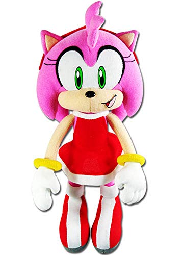 GE Animation GE-52635 Sonic The Hedgehog 9' Amy Rose in Red Dress Stuffed Plush