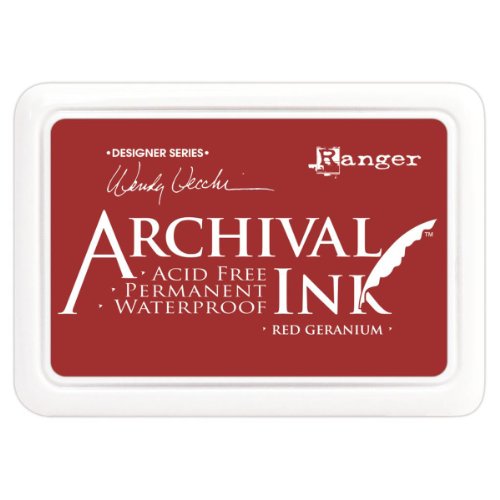 Ranger Archival Ink Pads Designer Series - Red Geranium