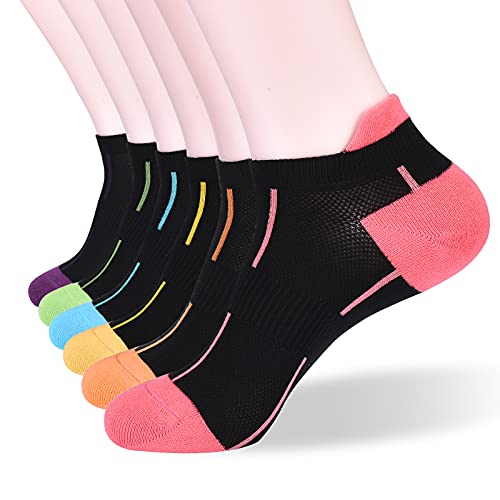 ATBITER Ankle Socks Women's Thin Athletic Running Low Cut No Show Socks With Heel Tab 4/6/8Pairs