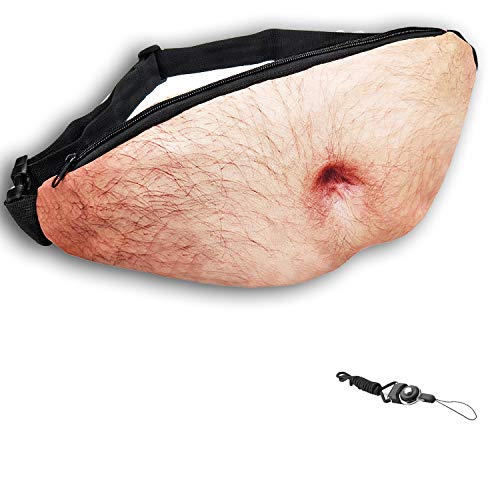 Dad Bag Fanny Pack,Funny Gag Gifts 3D Beer Belly Waist Packs for Christmas,White Elephant Gift Exchange