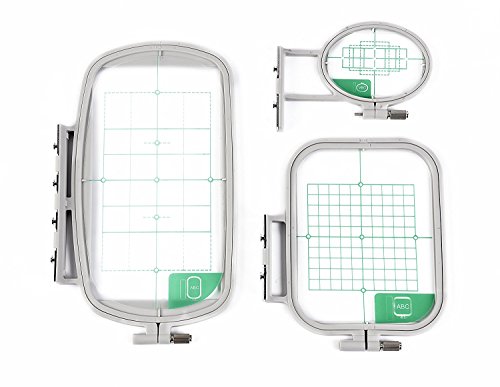 3 Hoops for Brother NS1850D SE600 SE270D, PE535 PE 550D Innov-ís 900D SE350 LB6770, LB6770 950D SE400, LB6800PRW PE500, SE425, LB6800THRD Embroidery Machine