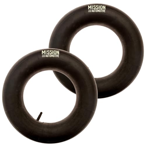 Mission Automotive 15x6.00-6 Inner Tube Replacement with TR-13 Valve Stem - 2 Pack - Suitable for Riding Lawn Mowers, Mowers, Go Karts, and Golf Cart Tires - Heavy Duty Utility Equipment