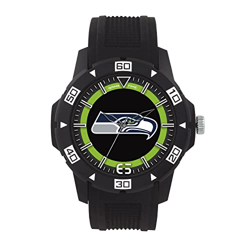 Game Time Seattle Seahawks Men's Watch - NFL Surge Series, Officially Licensed - Limited Edition, Individually Numbered 1 Through 100