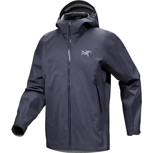 Arc'teryx Beta Jacket Men's | Redesign | Gore-Tex ePE Shell, Maximum Versatility - Hiking Jacket, Waterproof Rain Jacket | Black Sapphire, X-Small