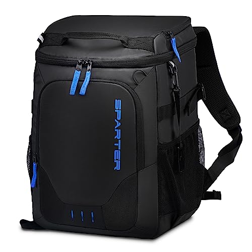 SPARTER Backpack Cooler Insulated Leak Proof 45 Cans, 2 Insulated Comaprtments Thermal Bag, Portable Lightweight Beach Travel Camping Lunch Backpack for Men and Women