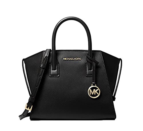 Michael Michael Kors Avril Small Logo Top-Zip Satchel - Black