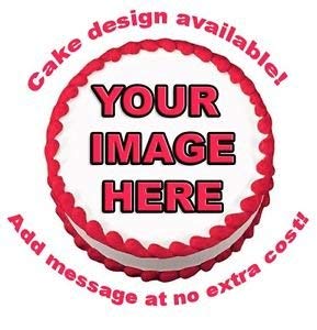 Create Your Own Custom Edible Cake Topper Photo Cake Frosting Icing Topper Sheet Personalized Custom Customized Birthday Party for 8 inch round cake or larger