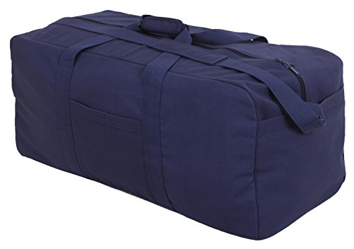 Rothco Canvas Jumbo Cargo Bag, Navy Blue