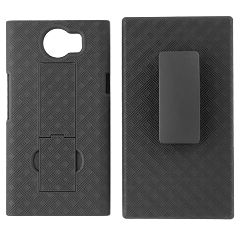 Verizon OEM Shell Holster Stand Combo Case for BlackBerry PRIV - Black - Retail Package