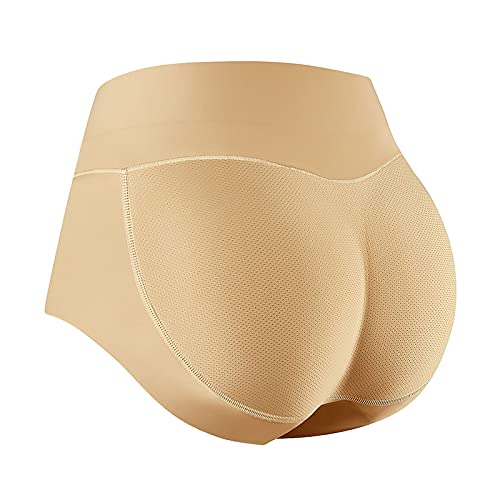 Trinima Womens Seamless Fake Buttock Briefs Breathable Hip Enhancer Butt Lifter Padded Control Panties Underwear Shapewear Yellow
