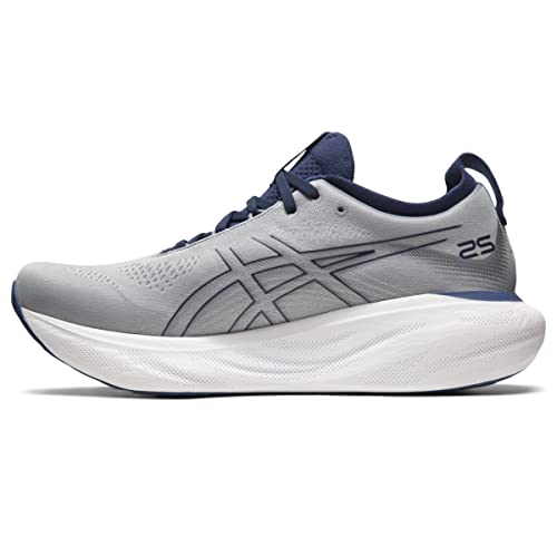 ASICS Men's GEL-NIMBUS 25 Running Shoes, 10, SHEET ROCK/INDIGO BLUE