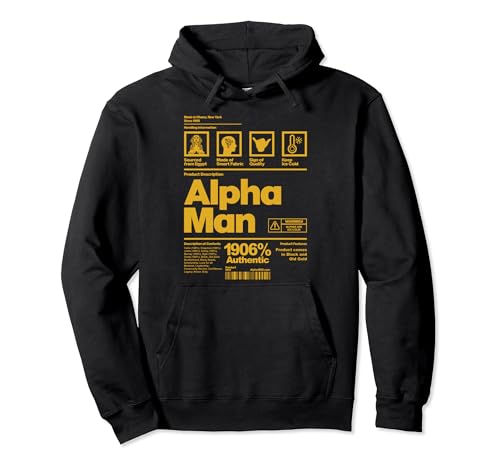 Mens Alpha African 1906 Fraternity Information Description Pullover Hoodie
