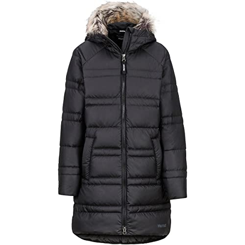 MARMOT Kid's Montreaux 2.0 Coat, Hooded Down Parka for Kids in Winter, Insulated and Water-Resistant, Black, Small