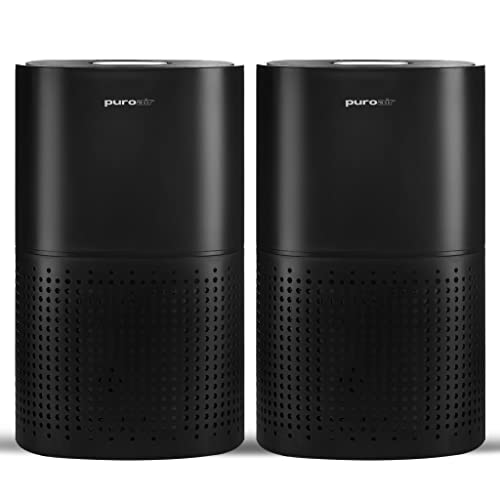 PuroAir HEPA 14 Air Purifiers for Home - Covers 1,115 Sq Ft - Air Purifier For Large Rooms - Filters Up To 99.99% of Pet Dander, Smoke, Allergens, Dust, Odors, Mold (2 PACK)