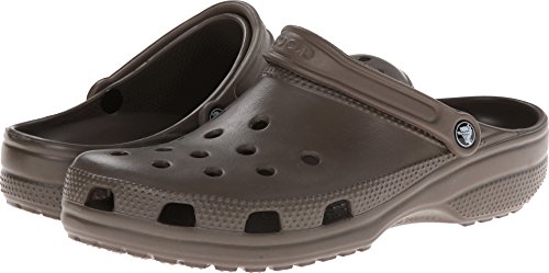 Crocs Unisex-Adult Classic Clogs (Best Sellers), Chocolate, 15 Women/13 Men