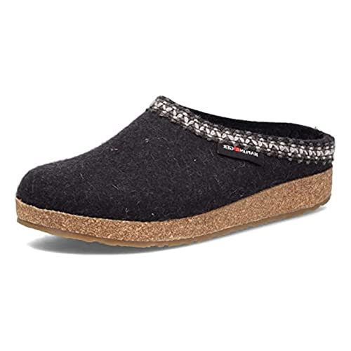 HAFLINGER Zigzag Clog - Charcoal, 39