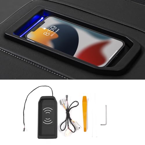 Xipoo Wireless Charger Compatible with Chevy Silverado GMC Sierra Wireless Charger Wireless Phone Charging Pad Replacement for 19-21 Chevy Silverado Accessories (Fit Full Console Upgraded, 2019-2021)